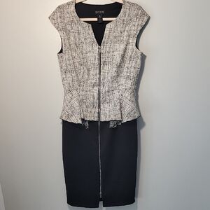 Enfocus Studio Black Pencil Skirt Knee-Length Cocktail